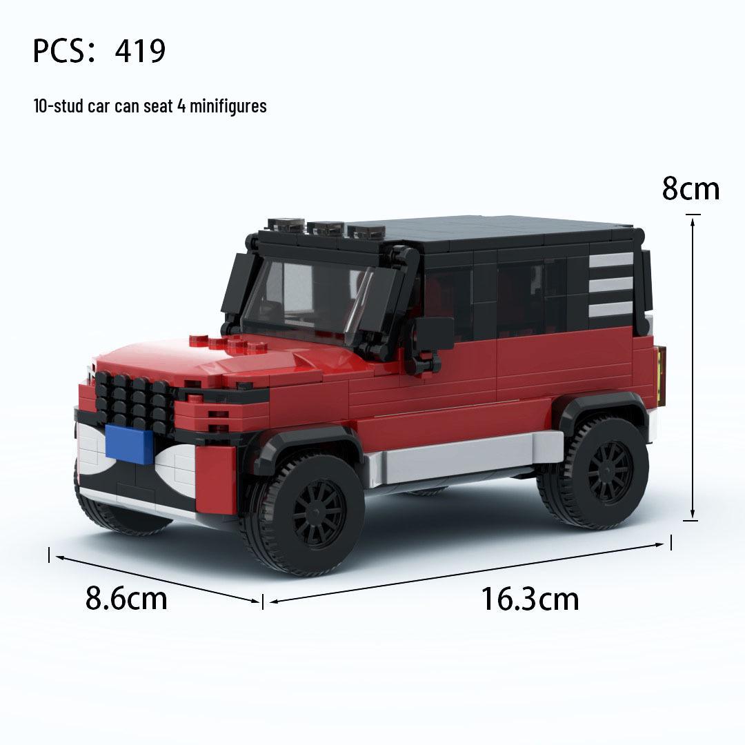 

MOC-Compatible Lego Bricks Off-Road SUV Model: Children s Educational Science Car Toys