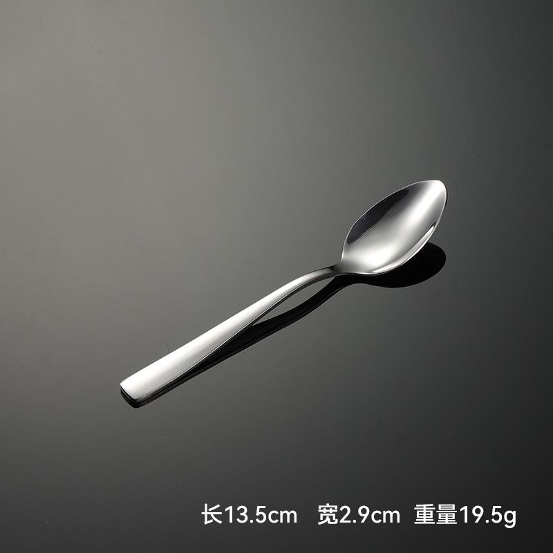 Stainless steel square handle western tableware knife fork spoon gift C007 multi-specification cloth wheel polishing steak knife