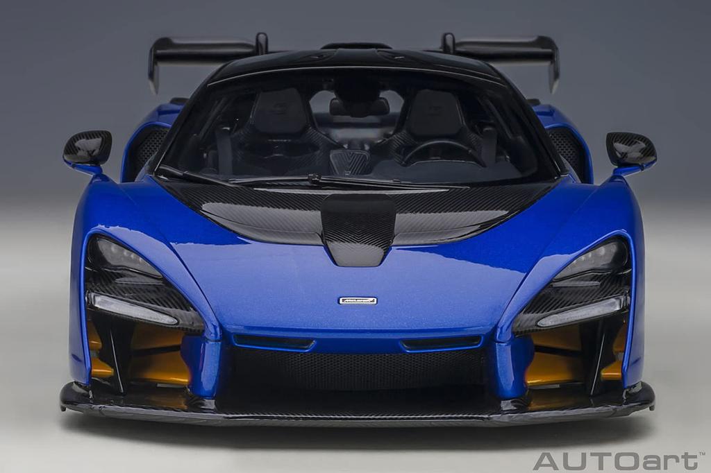 AUTOart McLaren Senna Metallic Blue Finished Product 76079 1/18