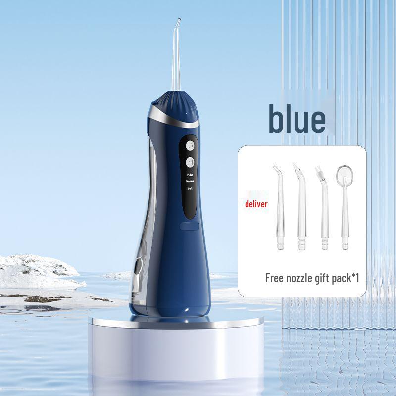 

Портативный импульсный ирригатор для чистки зубов синий