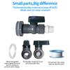 PVC Garden, Diverter Kit, Spigot Kit, Water Barrel, Bulkhead Fitting,Rain Barrel, Hose Faucet Adapter