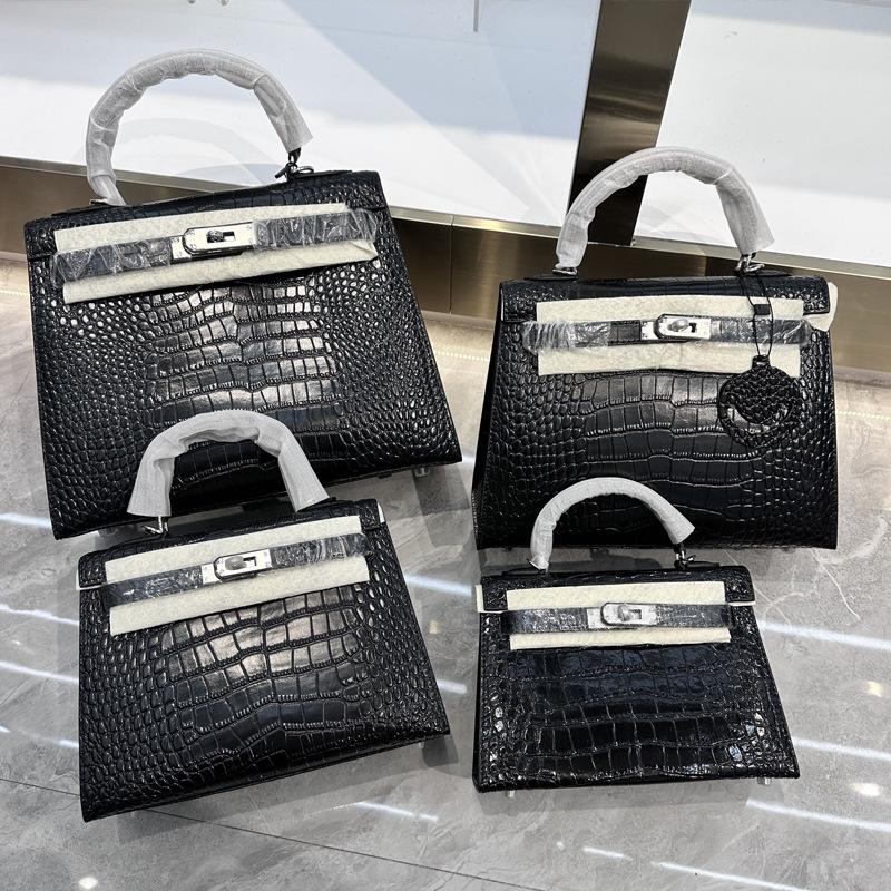 2025 New women's bag palm pattern second generation KellI bag cowhide mini Kelli bag shoulder bag crossbody handbag