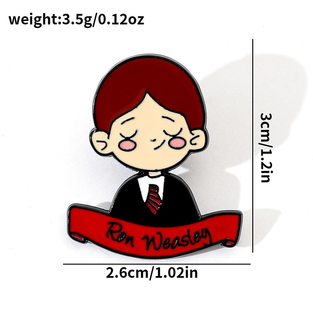 

Cute and creative European and American film and television characters, metal badges, accessories, magic academy periphery, alloy dripping brooch