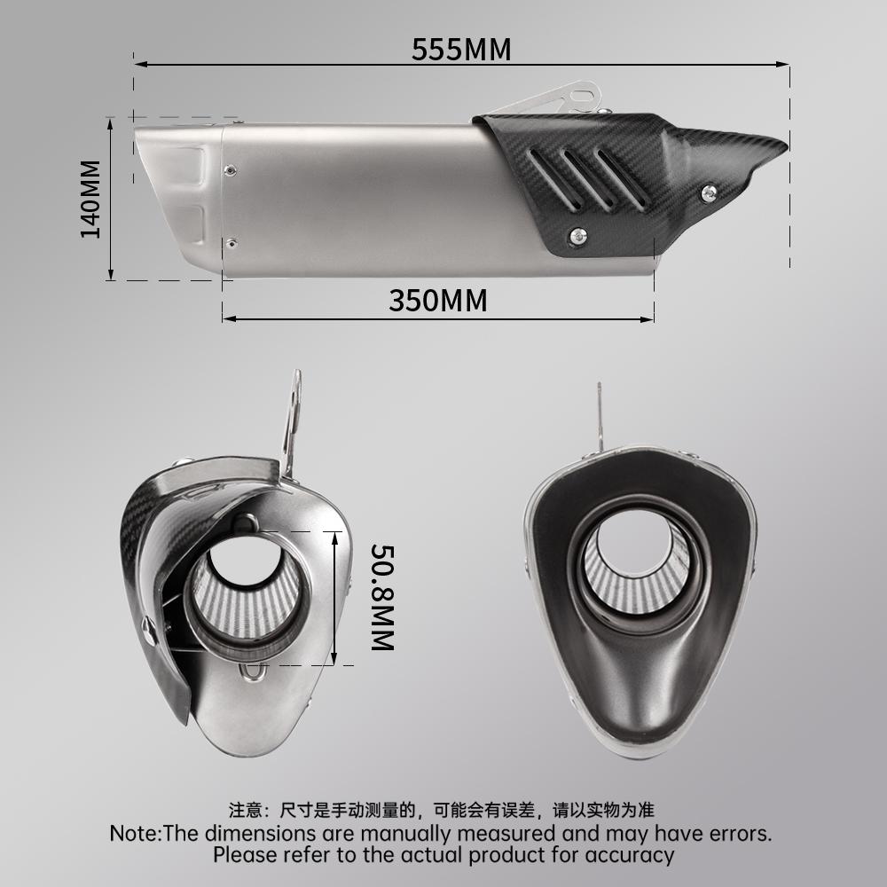 Slip On For C400GT C400GX 2020 Full System Motorcycle Exhaust Escape Moto Tube Middle Link Pipe With 51MM Muffler
