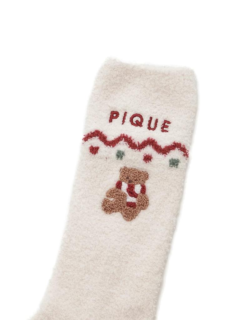 Gelato Pique HOLIDAY Sagara BEAR Socks PWGS245637 IVR Women's