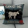 Farm Animals: Cows Sheep Pigs Chickens Digital Printing Short Plush Pillow Covers For Car Sofa Office Cushion Cover Home Goods