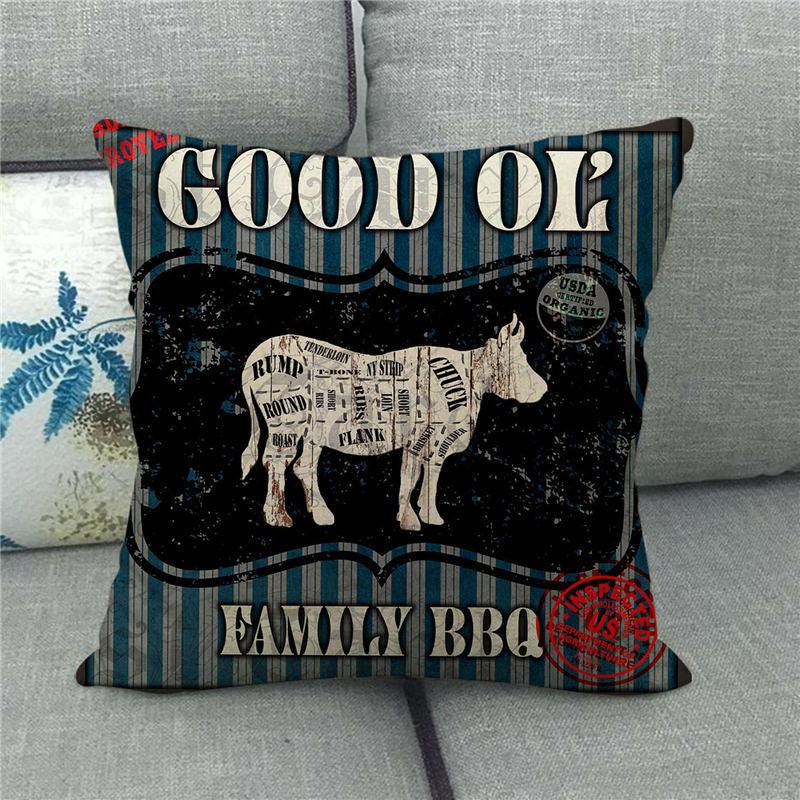 Farm Animals: Cows Sheep Pigs Chickens Digital Printing Short Plush Pillow Covers For Car Sofa Office Cushion Cover Home Goods