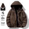 2025 Winter Men's Hooded Cotton Jacket with Faux Rabbit Fur: Thick, Warm, Double-Sided, and Loose-Fit