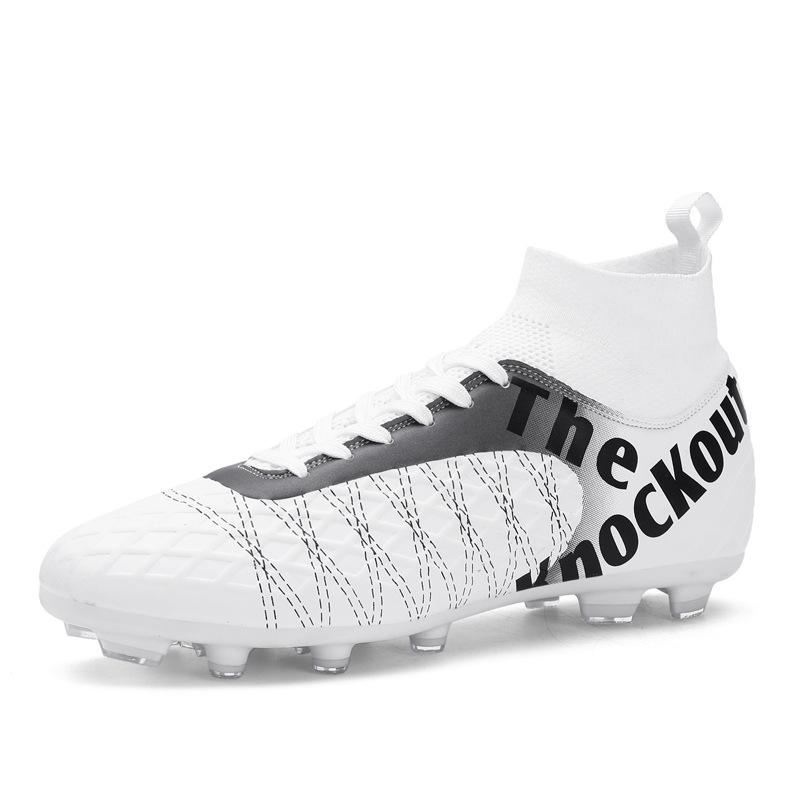 505 Football Shoes Children Boys Girls Teenagers With A High Top Flying Weave HG Long Nails FG Broken TF Flat Leather Surface Suitable Sports