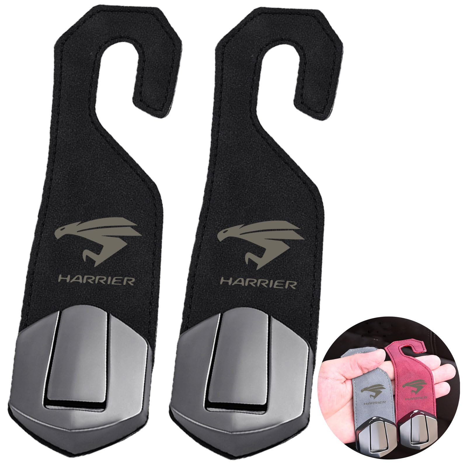 

Крючок для автомобиля MailiMy, Крючок на сиденье автомобиля, Подходит для Harrier Harrier, Крючок на подголовник, Лазерная кожа Suitable for Harrier чёрный