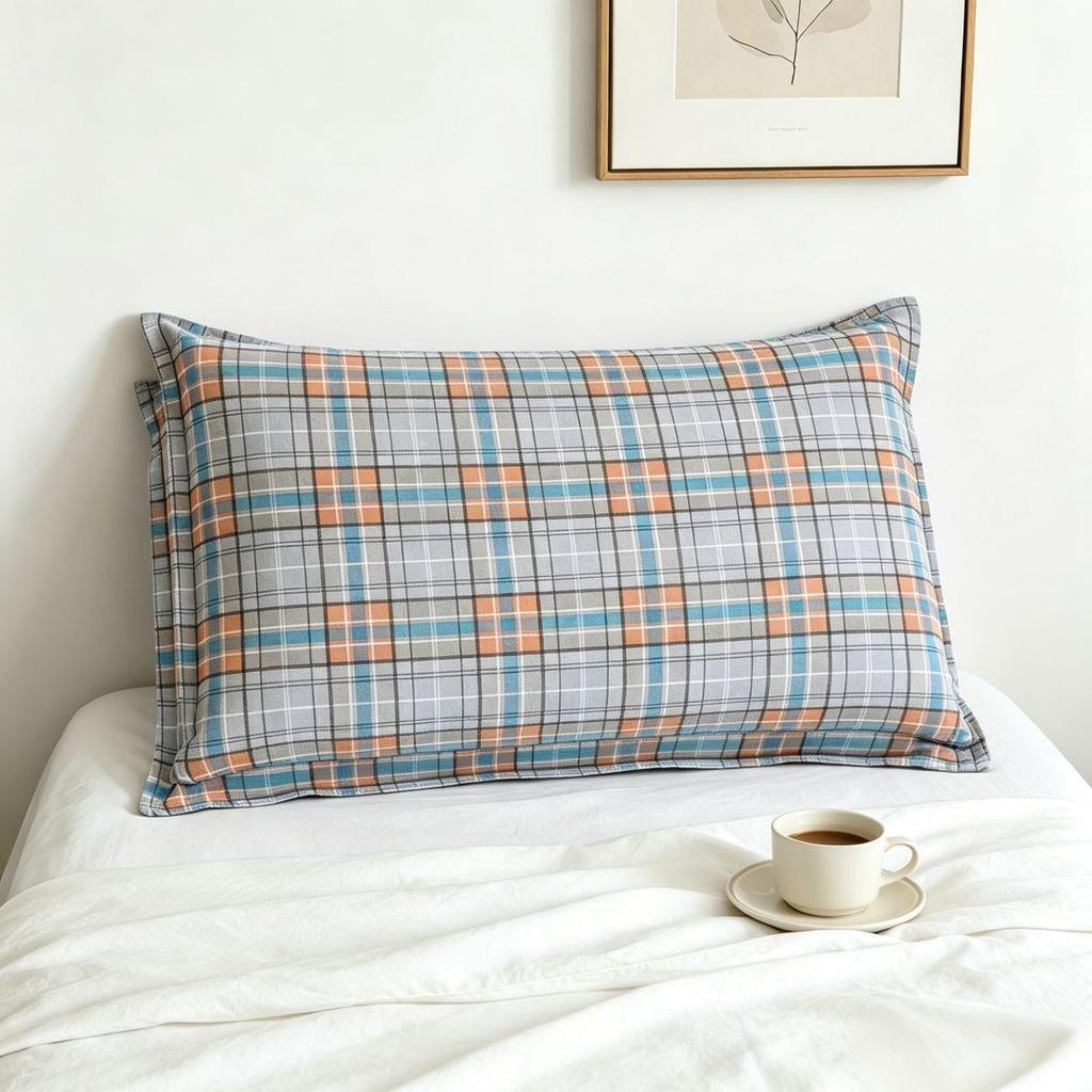 Thickened Large Single Pillowcases for Adults - Simple Summer Cover, Ideal for Dormitory Use (One Pair)