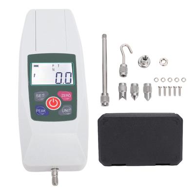Digital Push Pull Dynamometer 500N Force Meter Portable with Units N LB Kg Oz Storage Box Backlit