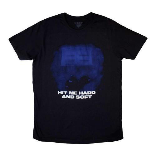 Billie Eilish Unisex Adult Hit Me Hard And Soft Blue Lines T-Shirt