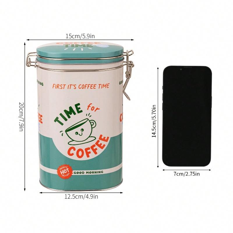 1PC coffee can, tin can, coffee tea, tin storage can, candy can, kitchen decoration, home decoration