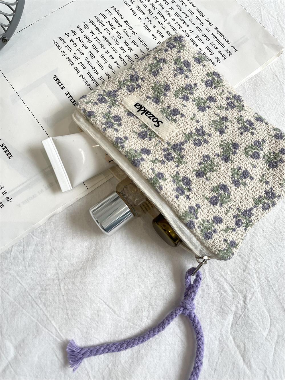 

Холщовая сумка с рисунком цветов Текстурированная хлопково-льняная большая вместимость на плечо Повседневная студенческая сумка для покупок