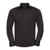 Russell Collection Mens Stretch Fitted Long-Sleeved Shirt