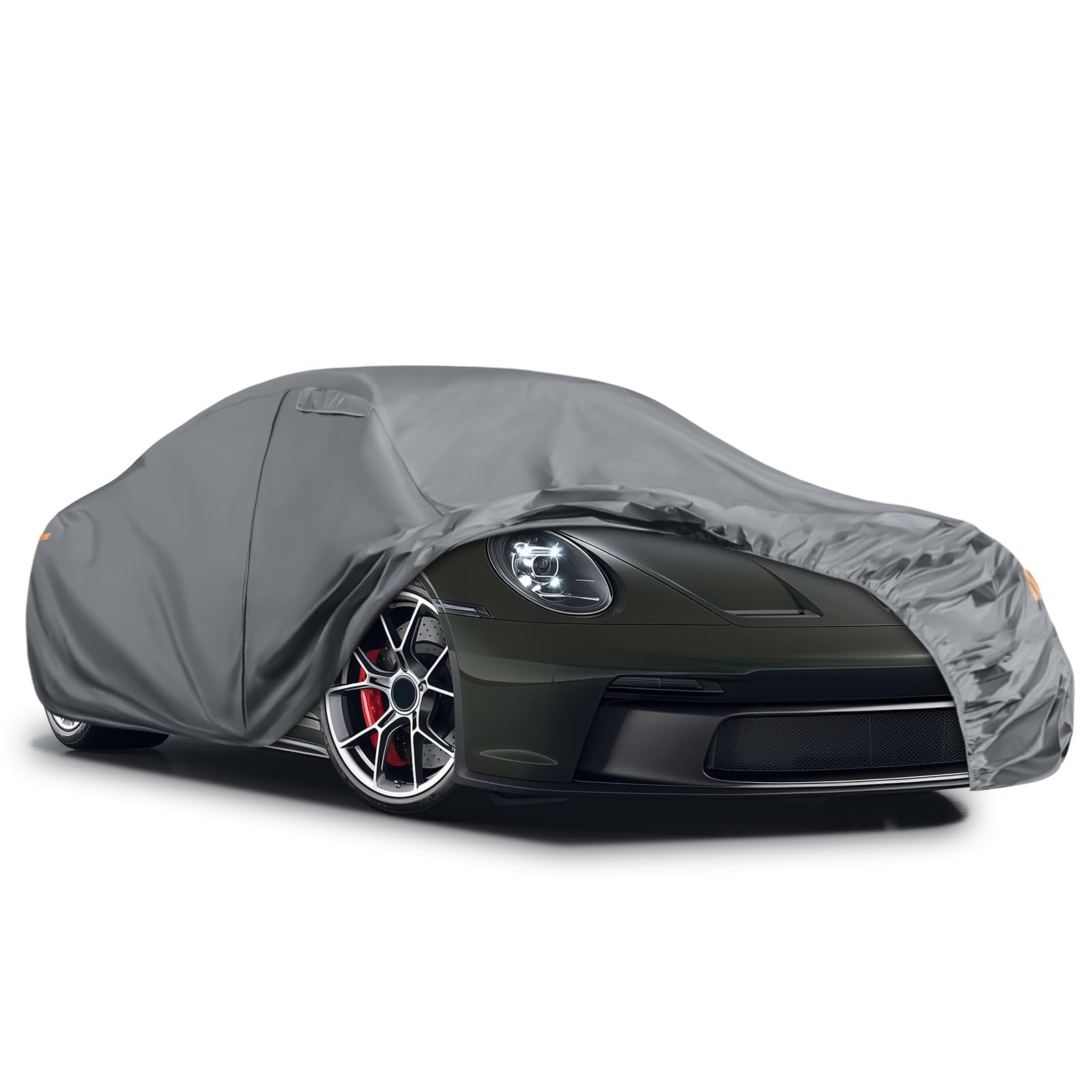 

Tusamika Car Cover for Porsche 911 Carrera Body Fleece UV with Elastic Windproof Suitable for All Seasons (991/992/996/997) 1998-2024 4S/Turbo/Carrera серый
