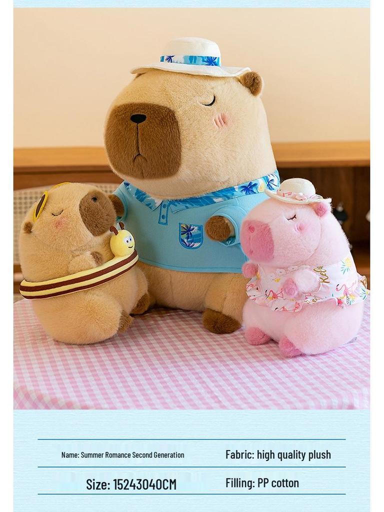 Adorable Capybara & Bear Plush Toy - Perfect Birthday Gift