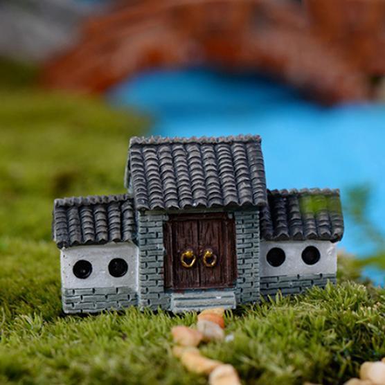 Casa de muñecas en miniatura, casa DIY, Villa, bosque, maceta de hadas, jardín, decoración del hogar