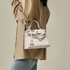 Fashionable High-End 2025 New Handbag for Women, Niche Light Luxury Simple Platinum Kelly Bag, Versatile Crossbody Bag