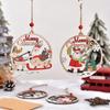 Christmas Pendants Christmas Decorations Wooden Pendants Christmas Hollowed-out Old Man Hang Out Christmas Decorations