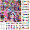 36 Kinds Of Soft Pottery Perforated Beads Diy Bracelet Necklace Fruit Animal Letter Pony Bracelet Bead Pendant
