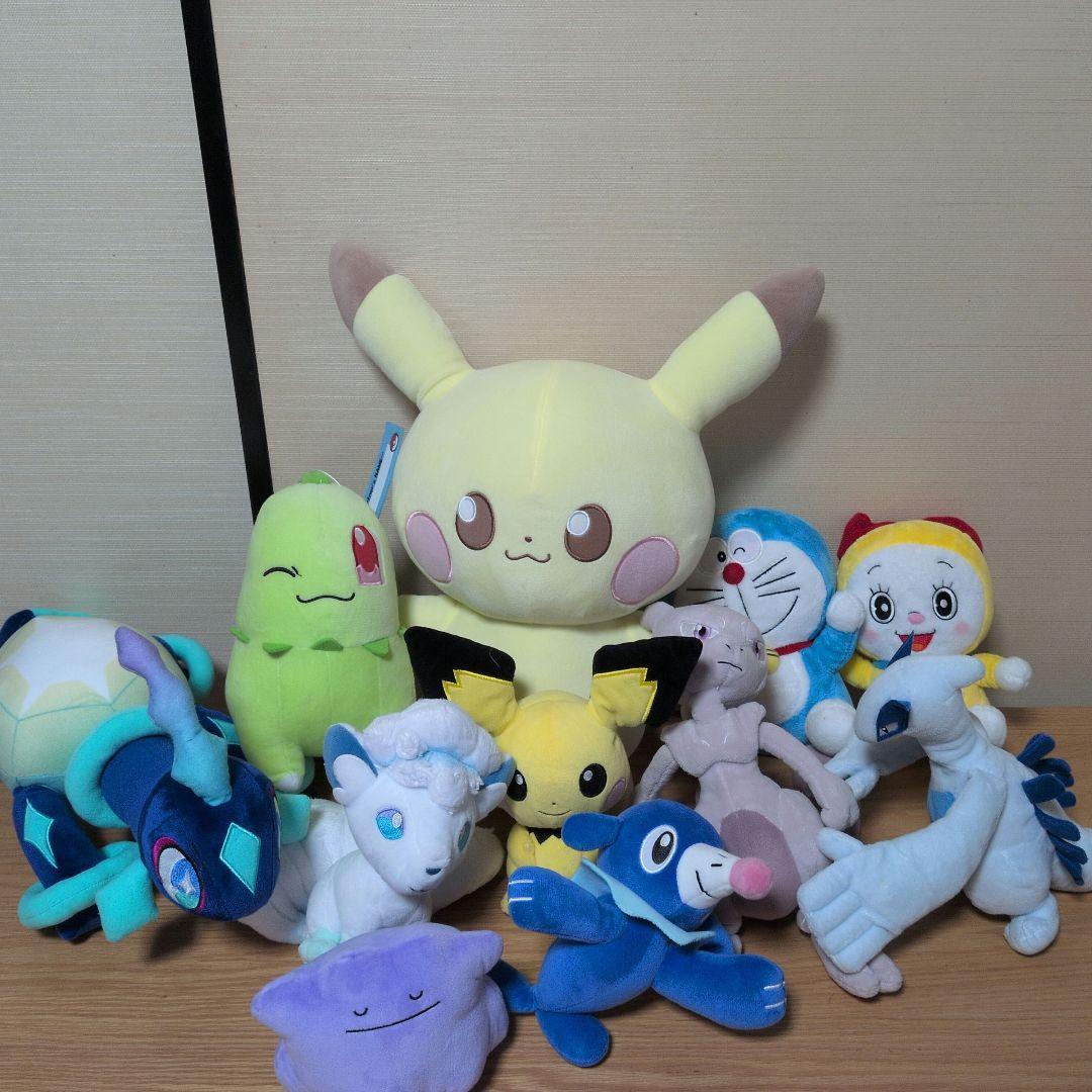 Pokemon stuffed toys sold in bulk with Doraemon Dorami