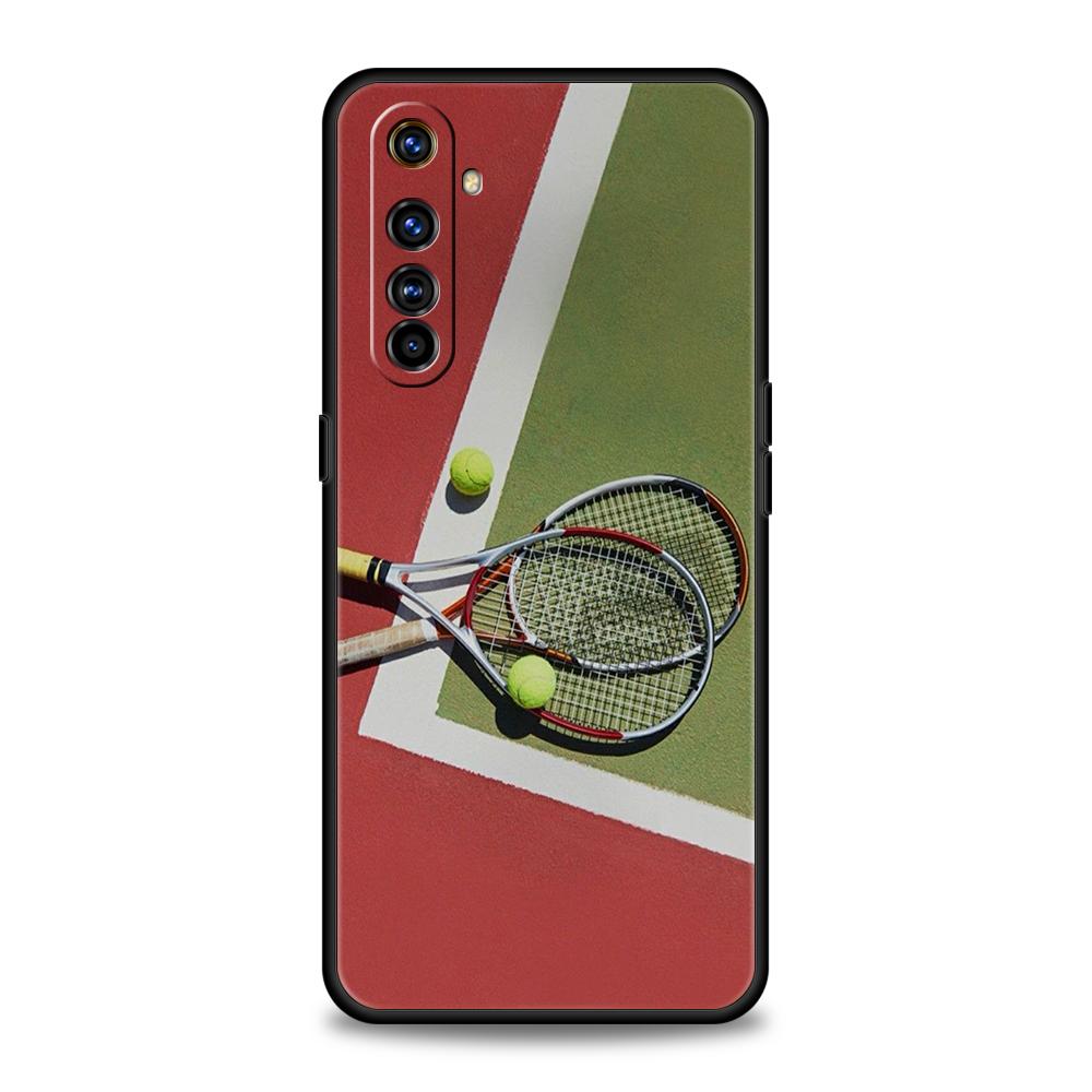 Tennis Sport Soft TPU For Realme 10 11 8i 9i 9 Pro Plus GT2 C3 6 7 8 Pro C21 C11 C25 C35 Pro 5G Shockproof Phone Cover Capas Bag