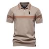 Polo Ralph Lauren Spring/Summer Pony Embroidered New Polo Shirt Fashion Striped Men's Business Short Sleeved Top