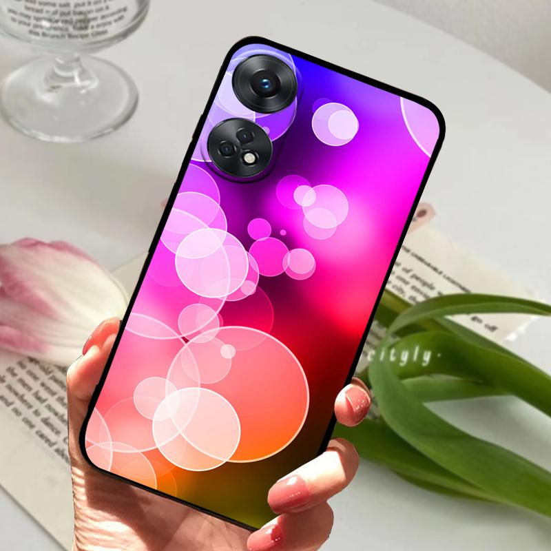 For Oppo Reno8 T 4G 5G Case Reno8T 8T Cool Fashion Soft Silicone TPU Phone Cover For OPPO Reno8 4G 5G Shockproof Bumper Fundas