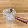 Solid wood side pot tea brewing kettle glass teapot household high borosilicate kettle kung fu tea set