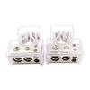 2Pcs 0/2/4/8/10 Gauge for Car Marine Auto Battery Terminal Connectors Positive & Negative with Adjustable Shims