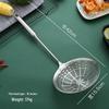 Stainless Steel Ladle with Rosewood Handle - Large Draining Sieve for Hot Pot & Frying