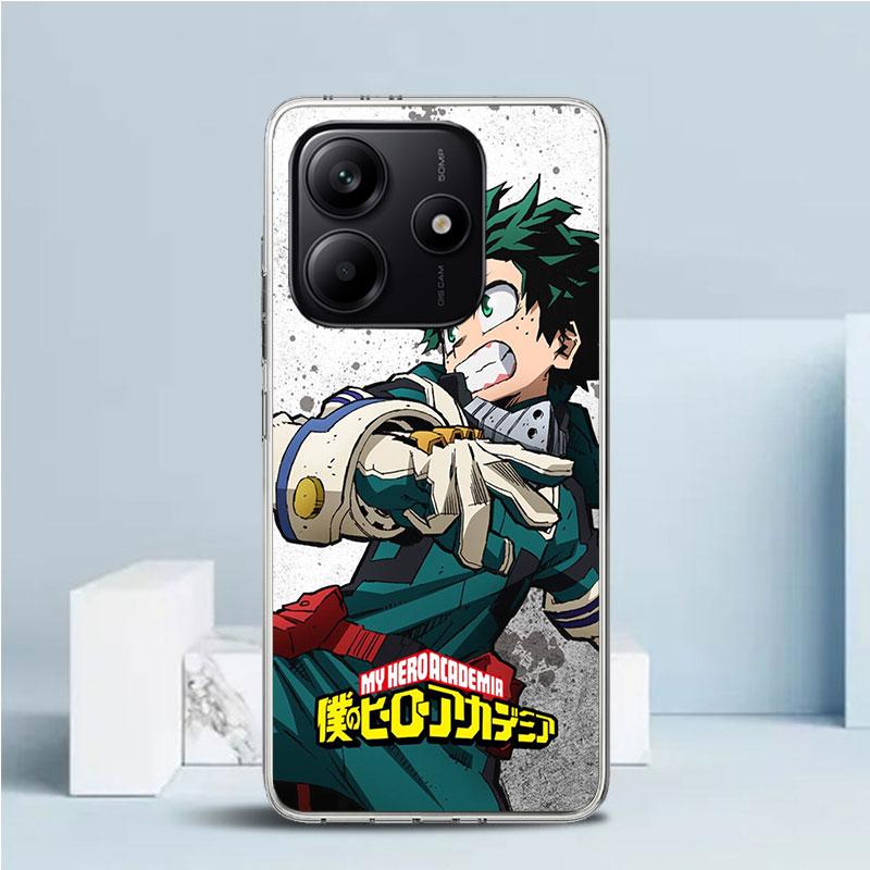 Midoriya Izuku Deku MHA My Hero Phone Case For Xiaomi Redmi Note 15 14 14S 13 12S 12 Pro Plus 11S 11 11T 11E 10S 10 + Soft TPU B