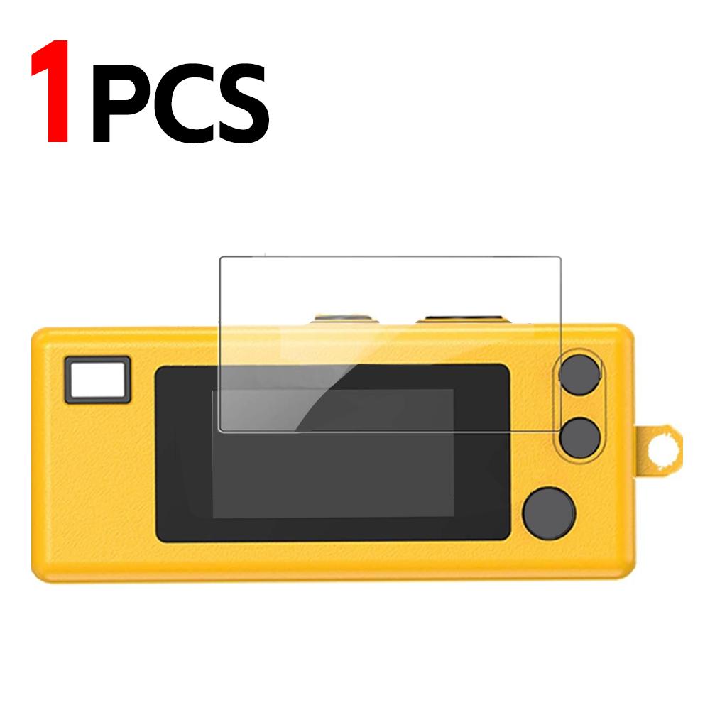3-в-1 Закаленное Стекло и Прозрачный Чехол для KODAK Charmera 1987 Mini Digicam Камеры Жесткая Крышка для KODAK Брелок Blind Box Камера