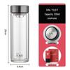 Heenoor Double-Layer Insulated Tea Infuser Glass Cup