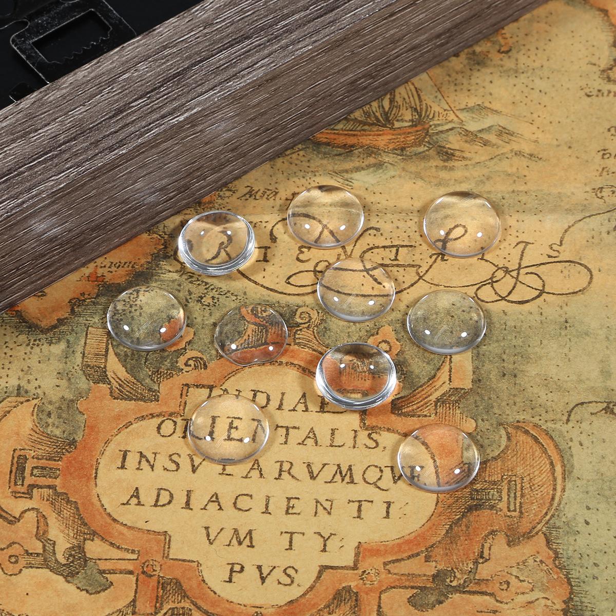 

Выберите размер, прозрачный стеклянный кабошон с плоской задней частью для украшения ювелирных изделий, изготовление колец своими руками, материалы 14mm 30pcs прозрачный