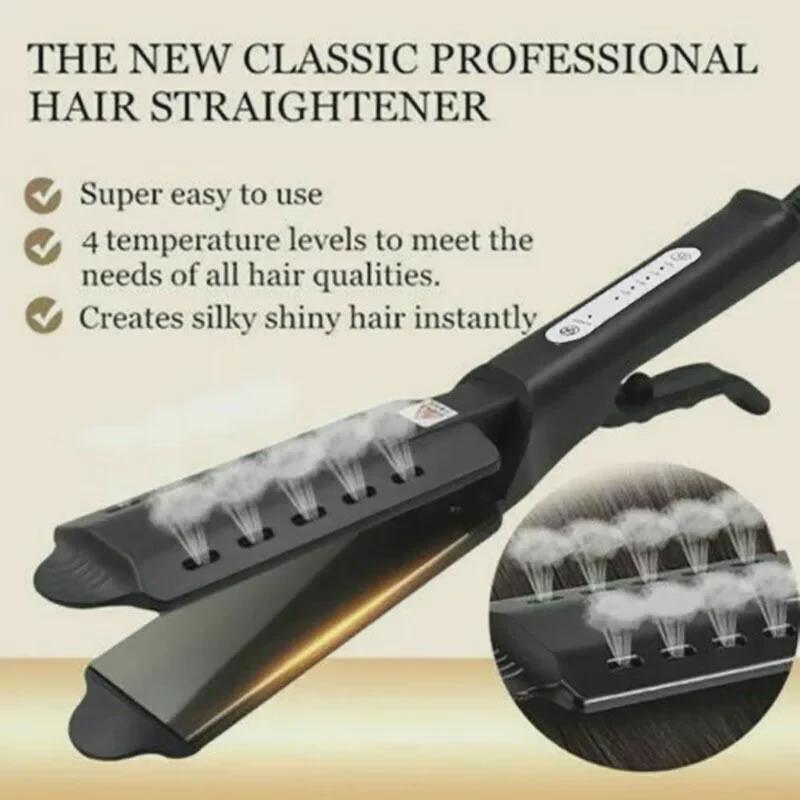 Cross-Border Ionic Hair Straightener - Adjustable Temperature for Dorm & Home