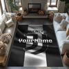 Juventus Customizable Name Carpet Design for Dormitory Kitchen Study room Foyer Anti-slip Rug Office home decor Birthday/Christmas Gift