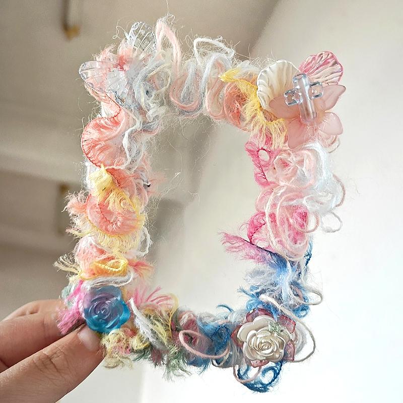 50g Knitted Clothing Accessories DIY Weaving Feather Bean Thread Multi Color Mixed Cute Feather Craft Material