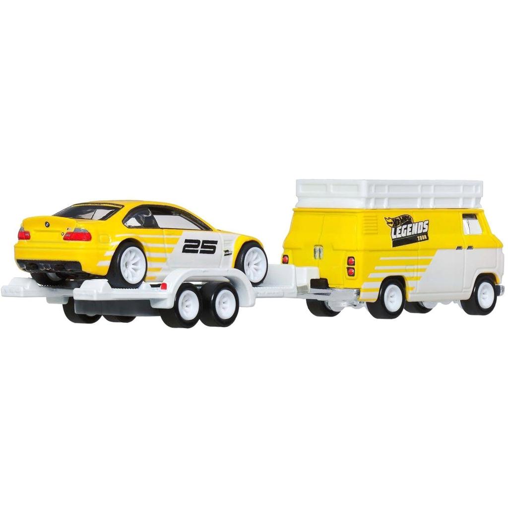Hot Wheels Legends Tour Team Transport Hauler Toy Car Premium Scale Vehicle & 164 2-Pack