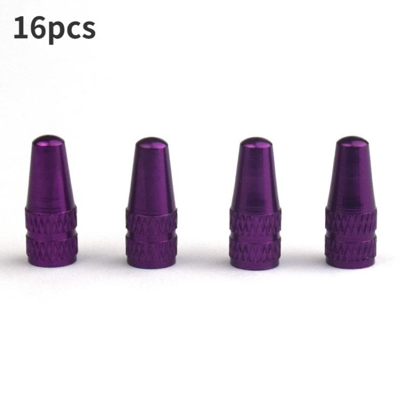 16pcs Aluminum Alloy Bicycle Tire Valve Cap Road Bike Covered Protector Road MTB Tyre Dustproof Valve