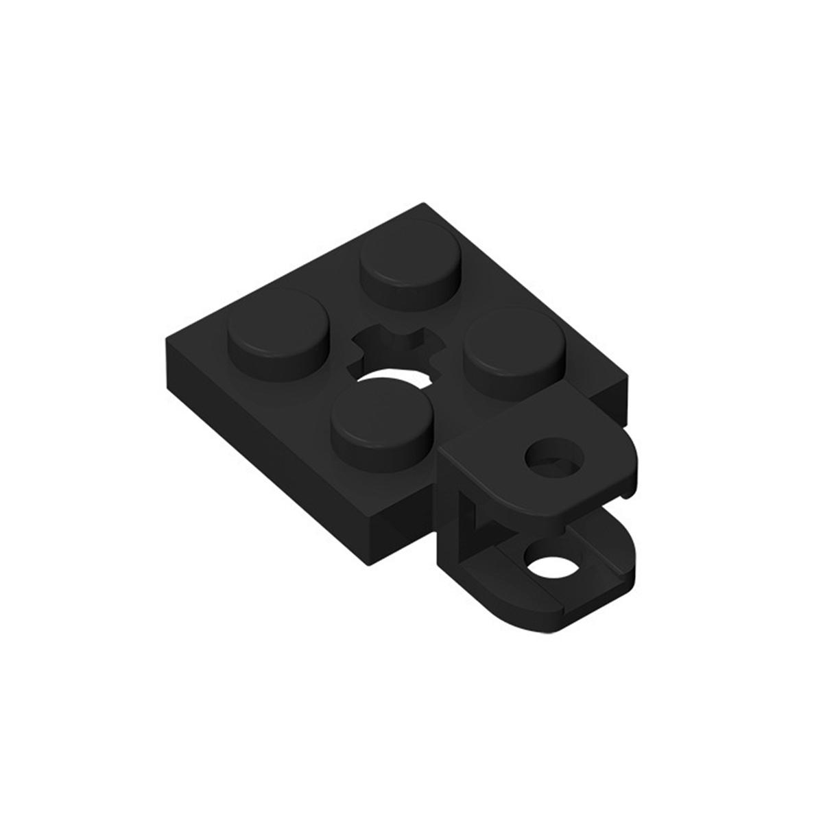 

50 шт. Детали MOC Кирпичики 63082 Пластина модифицированная 2x2 с гнездом для шарового буксировочного устройства Совместимый Строительный блок Частица Детская игрушка Подарок 50pcs чёрный