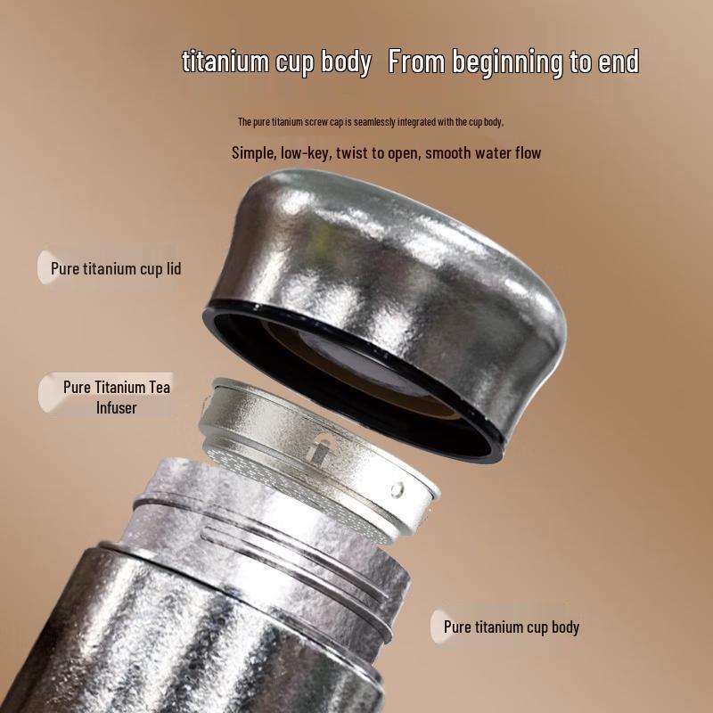 Pure Titanium Mini Portable Insulated Pocket Cup