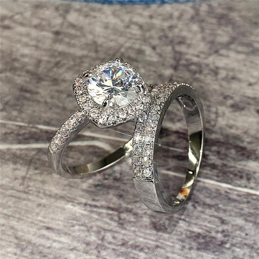 Viya E-Commerce Jewelry, Women'S Hand Jewelry, Super Flash Ring, Pair Of Rings To Shine