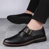 Fashion Brand Leather Footwear Slip on Office Man Casual Shoes Fashion Hasp Business Wedding Party Men Dress Shoes Driving Loafers Shoes