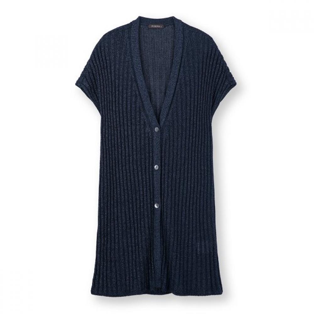 Furina Soft Comfort Cotton Blend Long Vest navy/M (90)