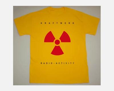 Retro KRAFTWERK RADIO-ACTIVITY 1975 Shirt Classic Yellow Unisex S-4XL