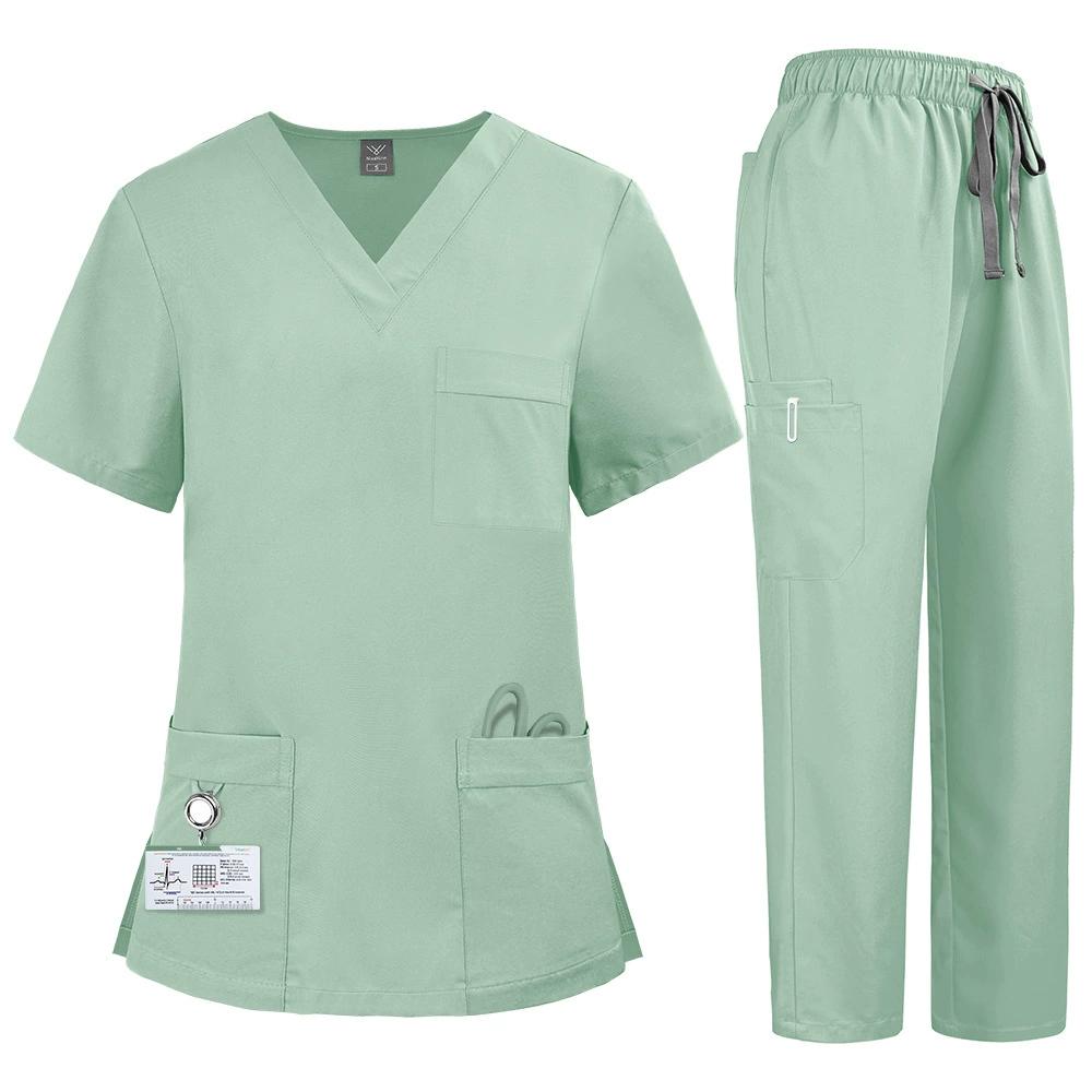 Soft Polyester Hospital Doctor Scrubs Nurses Accessories Nursing Articles Dental Scrub Pet Store Veterinary Uniform