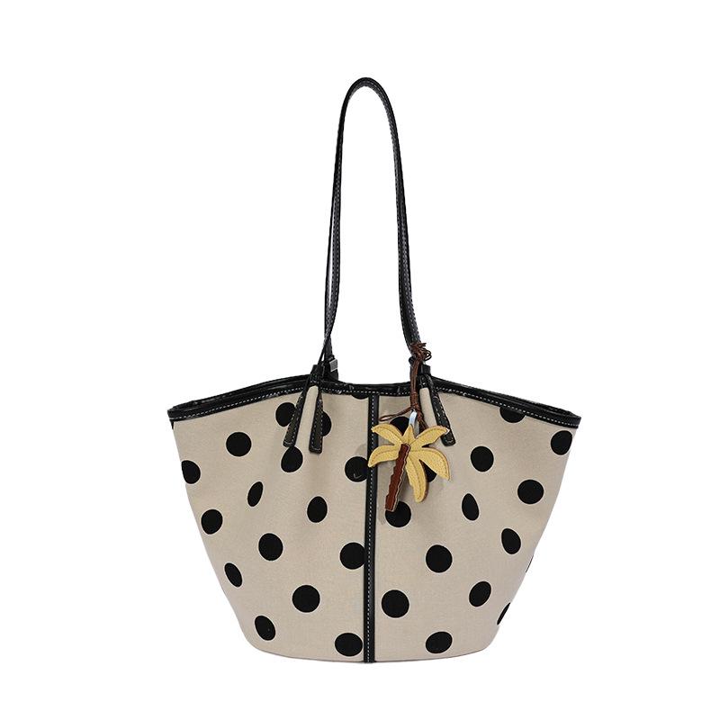 2026 Summer Polka Dot Bow Shoulder Bag for Women